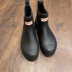 Hunter Original Chelsea Rain Booties in Black